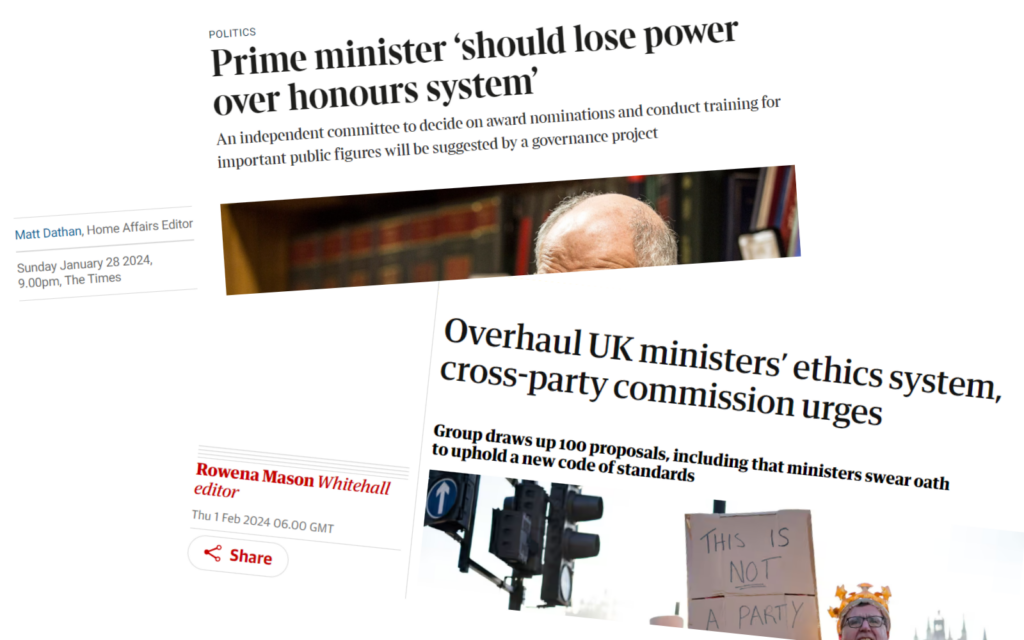 Two online newspaper articles about the project.